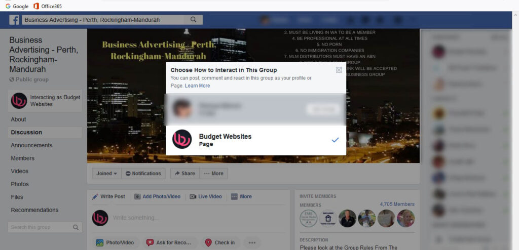 How to use Business Page to interact in Facebook Groups for visibility